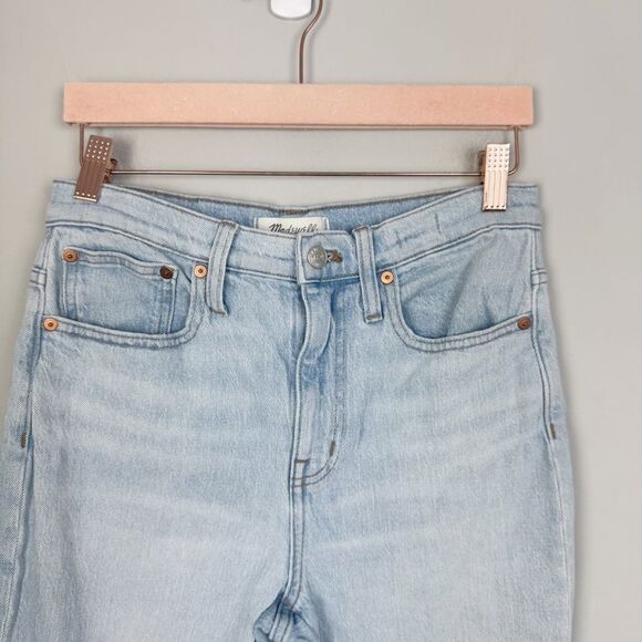 MADEWELL | The High-Rise Slim Crop Boyjean in Light Blue Denim Women’s Size 25/0 - Picture 3 of 9